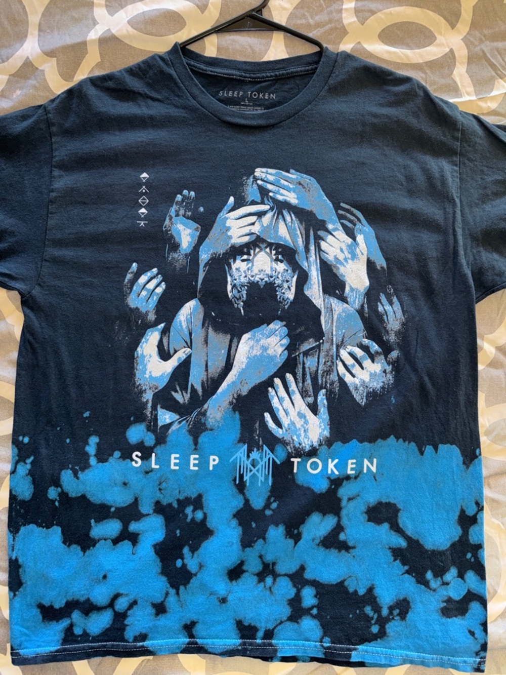 Sleep Token graphic tie-dye band tee